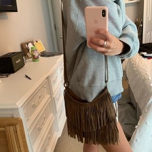 Brandy Melville Double Fringe Crossbody
